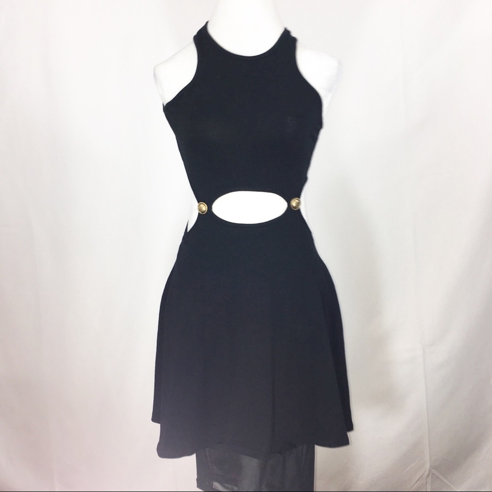Forever 21 Black Cutout Dress